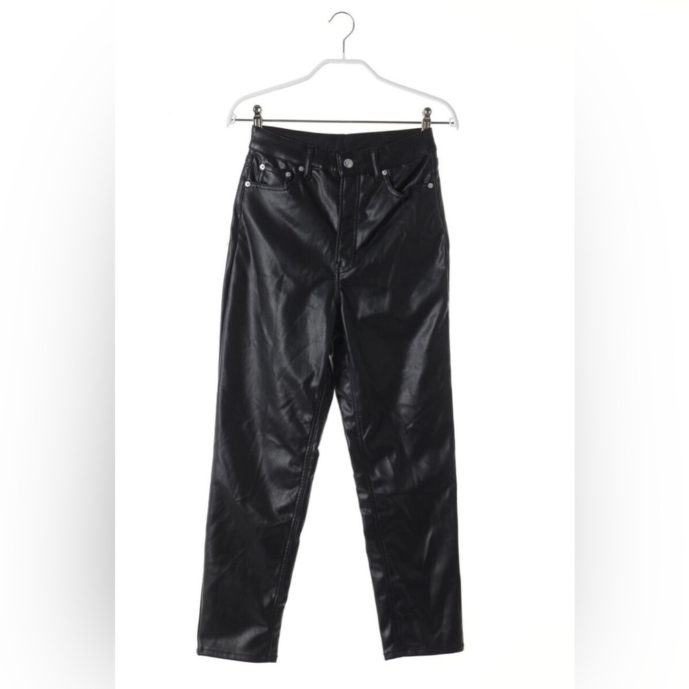H&M Divided Leather Pants‎ Faux Leather Women’s Size 4